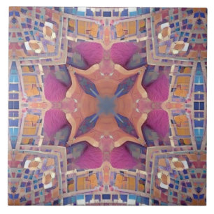 Geometrisk utformning av marockansk mosaik ro kakelplatta