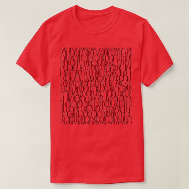 geometrisk utformning av vinkarare linjer t shirt (Design framsida)