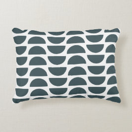 Geometrisk utskrift av blått Abstrakt i contempora Prydnadskudde