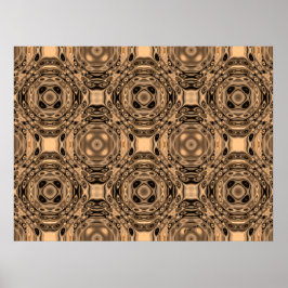 Geometrisk utskrift av brons ålder poster