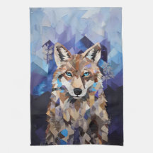 Geometrisk Varg bergsblad