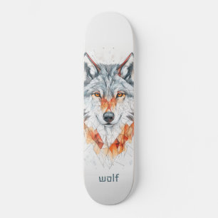 Geometrisk Varg Mini Skateboard Bräda 18,5 Cm