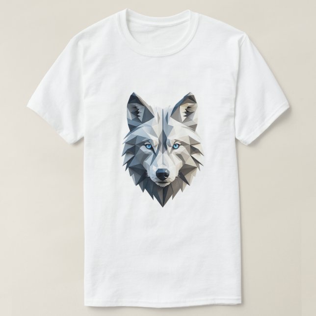 Geometrisk Varg T-shirt (Design framsida)