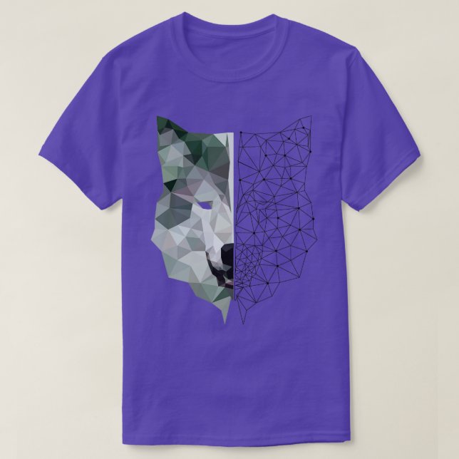 Geometrisk Varg T Shirt (Design framsida)