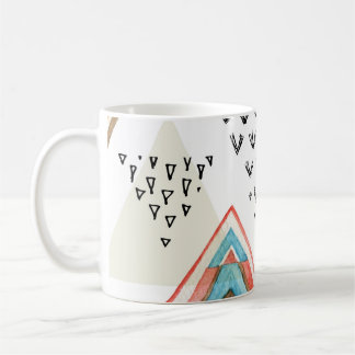 Geometrisk vattenfärg Sömlös: Tribal Stil. Kaffemugg
