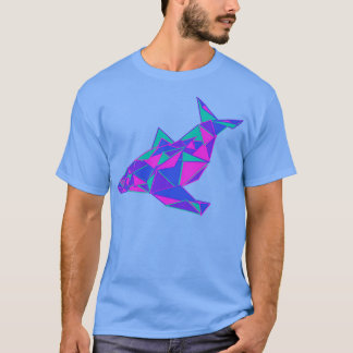 Geometrisk vattentorfärg Geometrisk vickelgeometri T Shirt