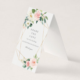 Geometrisk   vid Kärlek Bord-tecknet Kort