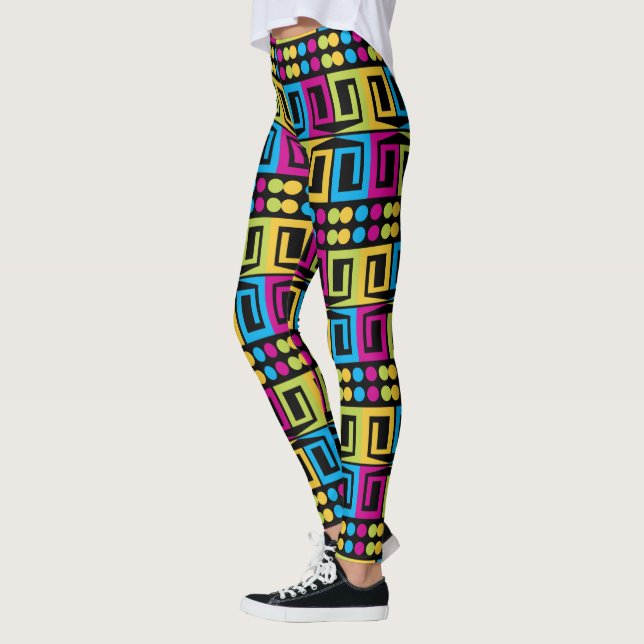 Geometrisk vild leggings (Vänster)