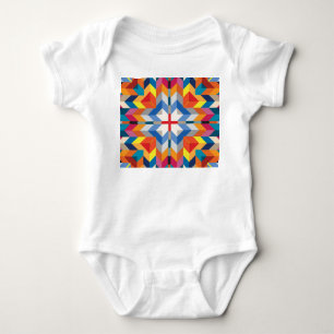 Geometrisk vintage: Scandinavian Färg Blocks T Shirt