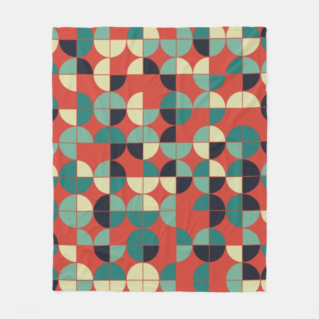 Geometrisk Vintage, sömlös Mönster. Fleecefilt (Framsidan)