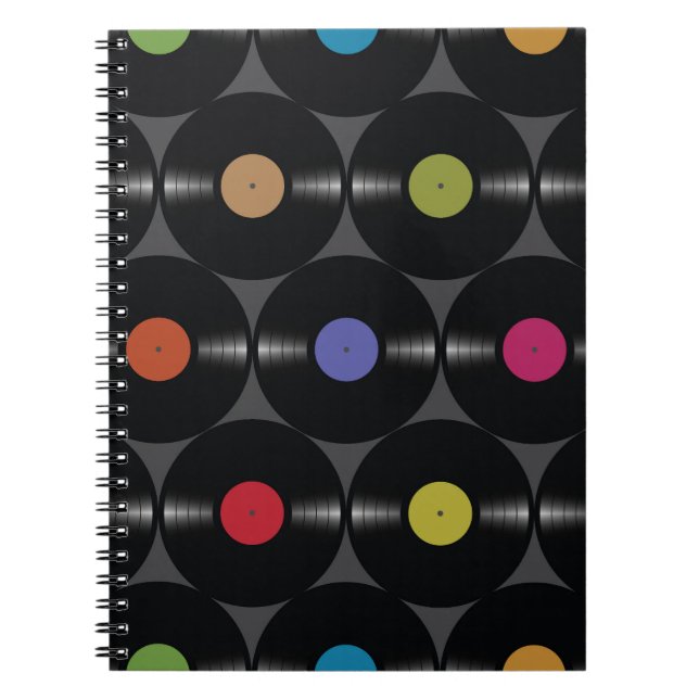 Geometrisk vinyl: Enkel, sömlös bakgrund. Anteckningsbok (Framsidan)