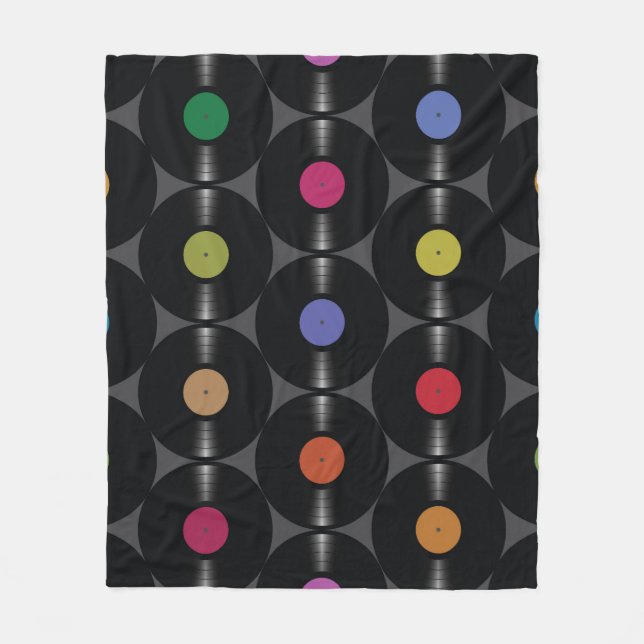 Geometrisk vinyl: Enkel, sömlös bakgrund. Fleecefilt (Framsidan)