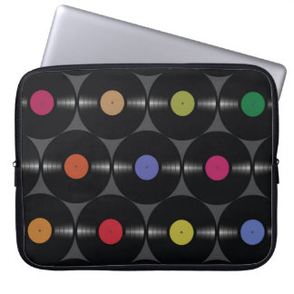 Geometrisk vinyl: Enkel, sömlös bakgrund. Laptop Fodral