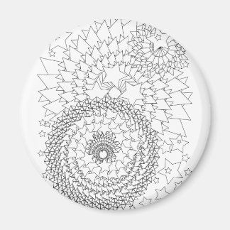 Geometrisk vuxen magnet