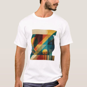 Geometrisk ”Z” – Abstrakt mitten av seklets monogr T Shirt