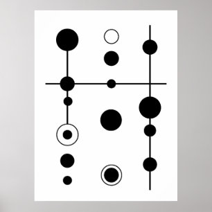 Geometriska abstrakter och Linjer Art   Minimal Poster