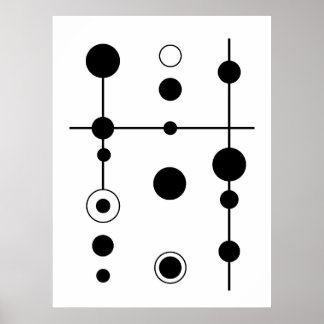 Geometriska abstrakter och Linjer Art | Minimal Poster