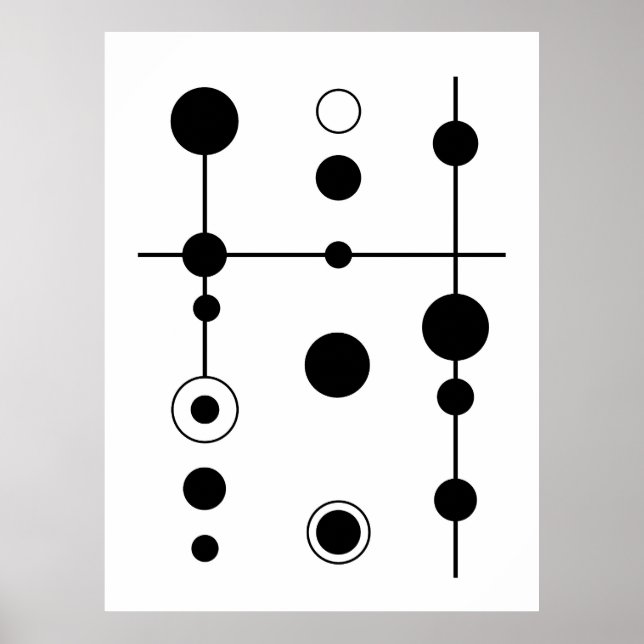Geometriska abstrakter och Linjer Art | Minimal Poster (Framsidan)