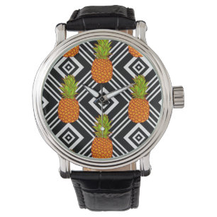 Geometriska anananas armbandsur