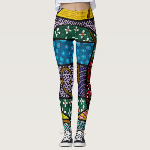 Geometriska baljor med flera färg av Laurie Leggings