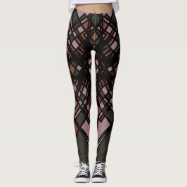 Geometriska baljor med flera Färgader av Joya Kväl Leggings
