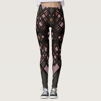 Geometriska baljor med flera Färgader av Joya Kväl Leggings