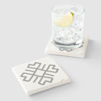 Geometriska baltiska designhöjder Hand plockade Stenunderlägg