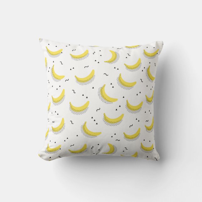 Geometriska bananer kudde (Framsida)