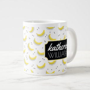 Geometriska bananer Lägg till ditt namn Jumbo Mugg