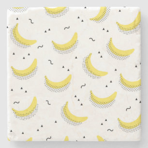 Geometriska bananer underlägg sten