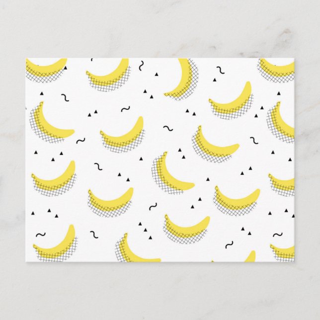 Geometriska bananer vykort (Framsida)