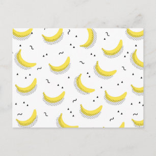 Geometriska bananer vykort