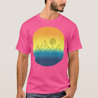 Geometriska berg t shirt