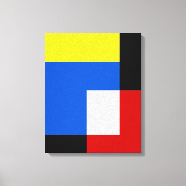 Geometriska bilder av mondrian Stil Abstrakt Retro (Framsida)