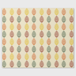 Geometriska blad | Höstfärger Presentpapper