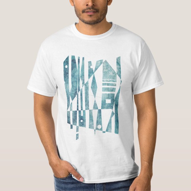 Geometriska blåsor t shirt (Framsida)
