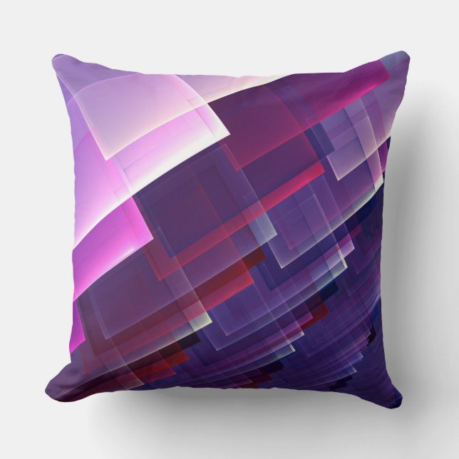 Geometriska blått kudde (Framsida)