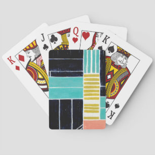Geometriska block casinokort