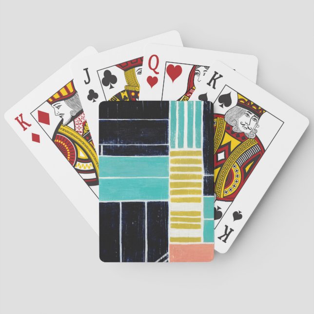 Geometriska block casinokort (Baksidan)