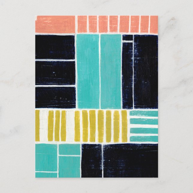 Geometriska block vykort (Framsida)