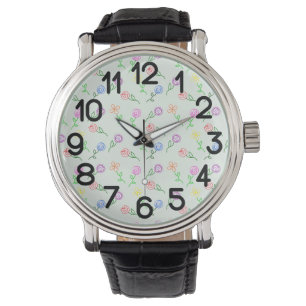 Geometriska blommor armbandsur