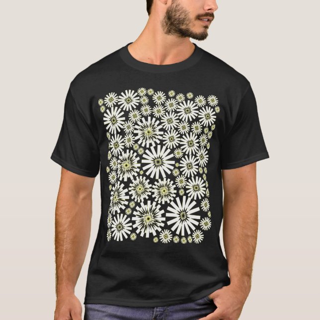 Geometriska blommor t shirt (Framsida)