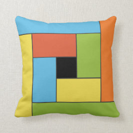 Geometriska brickor Mönster ver8 Dekorativ kudde