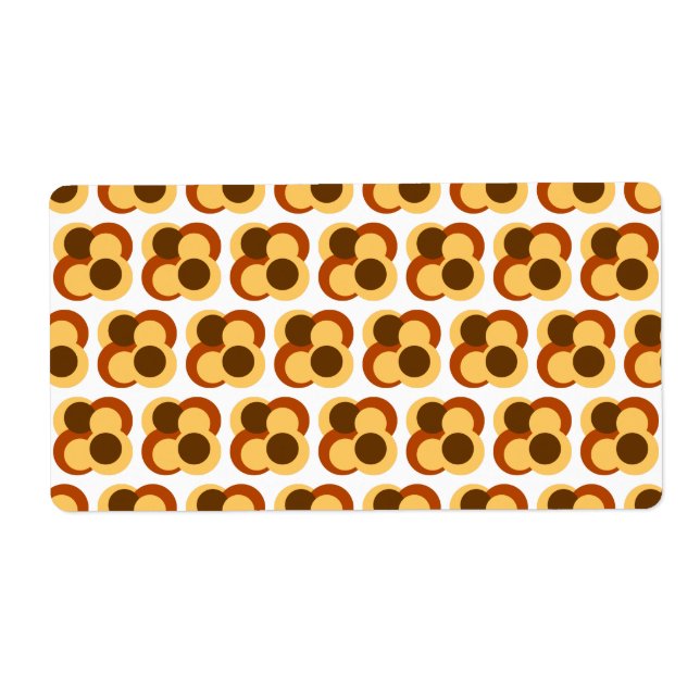 Geometriska cirkelformer för 70-talets Abstrakt Fraktsedel (Framsidan)