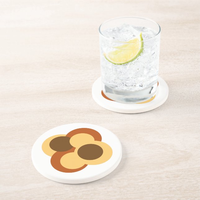 Geometriska cirkelformer för 70-talets Abstrakt Underlägg (Sidan)