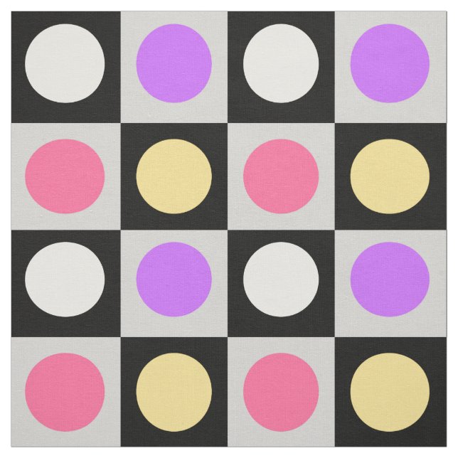 Geometriska cirkelpunkter Mönster Tyg (Provkarta)