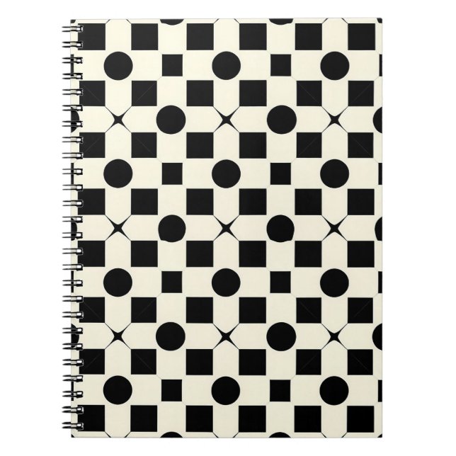 ⚫ Geometriska cirklar Design Studie och arbete  Anteckningsbok (Framsidan)