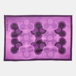 Geometriska cirklar i Lila Abstrakt Kökshandduk