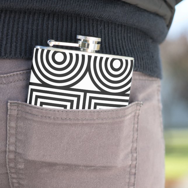 Geometriska cirklar och kvadrater fickplunta (In Situ)