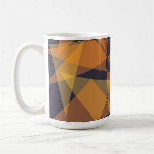 Geometriska, coola, trendig, moderna, enkla triang kaffemugg